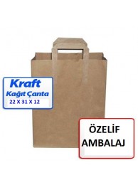 22*31*12 KAĞIT KRAFT ÇANTA (1000 ADET)