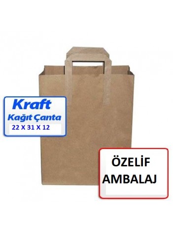 22*31*12 KAĞIT KRAFT ÇANTA (1000 ADET)