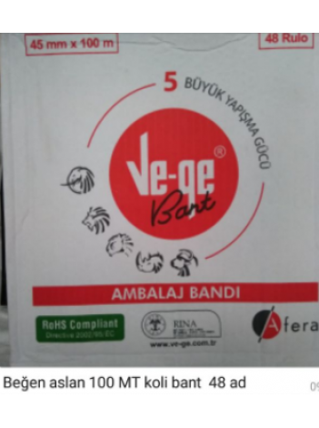 Vege bant 100m koli bant 48 adet